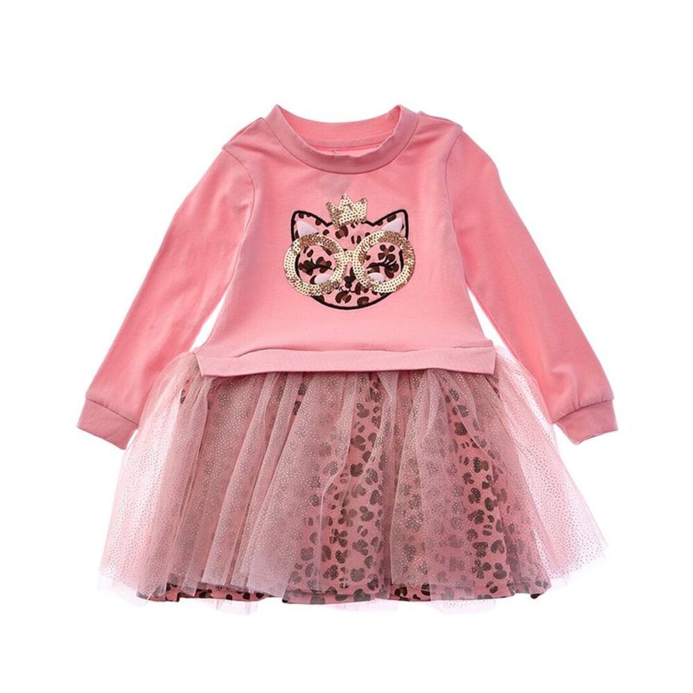 Freestyle Girls  Meow Tulle Dress, Pink